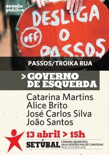 Catarina Martins em Setúbal Sessão Pública debate «Governo de Esquerda»
