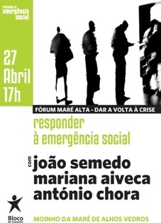 Fórum Maré Alta no Moinho Maré Alhos Vedros - Moita Bloco de Esquerda apresenta medidas de combate à crise e de resposta à emergência social