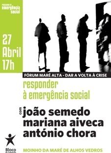 Fórum Maré Alta no Moinho Maré Alhos Vedros - Moita Bloco de Esquerda apresenta medidas de combate à crise e de resposta à emergência social