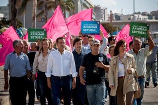 António José Seguro em campanha autárquica no distrito de Setúbal Marcou presença em Setúbal, Seixal e Almada
