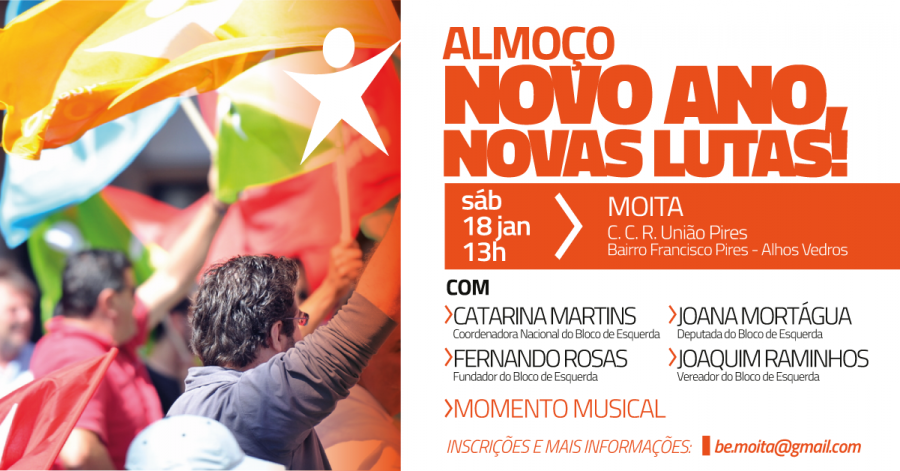 Catarina Martins na Moita Almoço «Novo Novo, Novas Lutas»