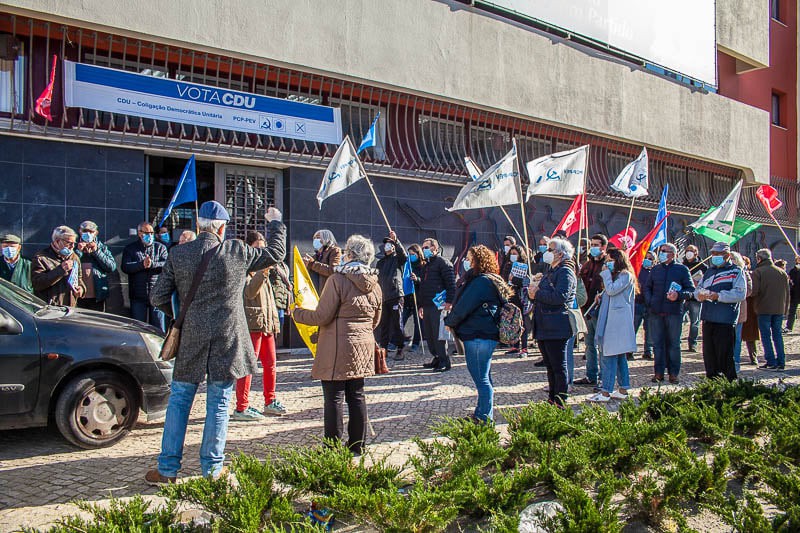 Coligação Democrática Unitária – CDU Promoveu uma Caminhada no Barreiro na campanha eleições legislativas 2022