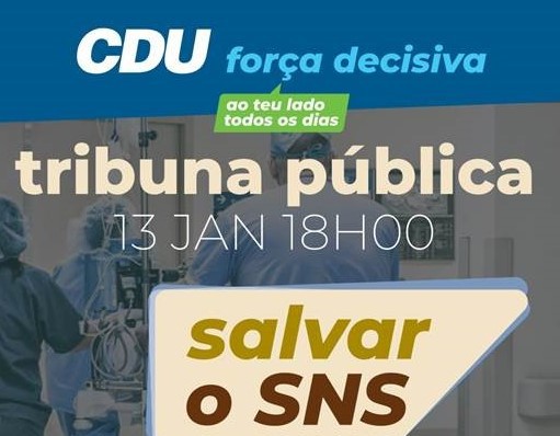 CDU Barreiro Tribuna Pública no Hospital Nossa Senhora do Rosário