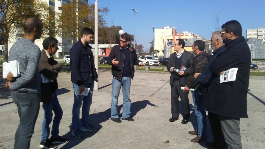 Autarcas do PSD do concelho do Barreiro em visita à Cidade Sol Identificaram vários problemas que necessitam de ser resolvidos o mais depressa possível