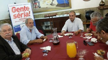 Francisco Lopes, da Coligação PCP-PEV em Setúbal Divulgou propostas aos Micro, Pequenos e Médios Empresários da Região