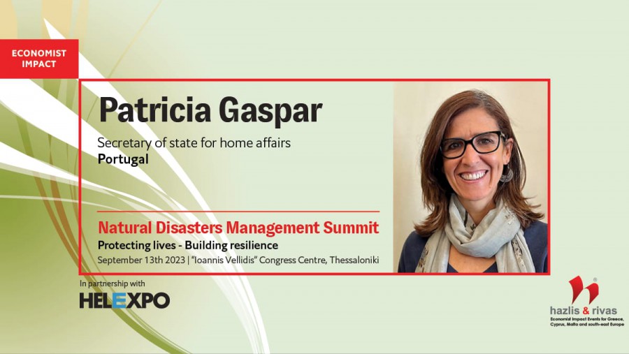Secretária de Estado da Proteção Civil, Patrícia Gaspar - Barreiro Participa na Grécia numa conferência sobre Gestão de Desastres Naturais.