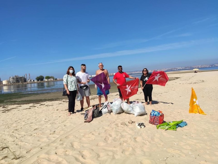 Bloco de Esquerda - Barreiro Promove iniciativa de limpeza da praia da Barra a Barra
