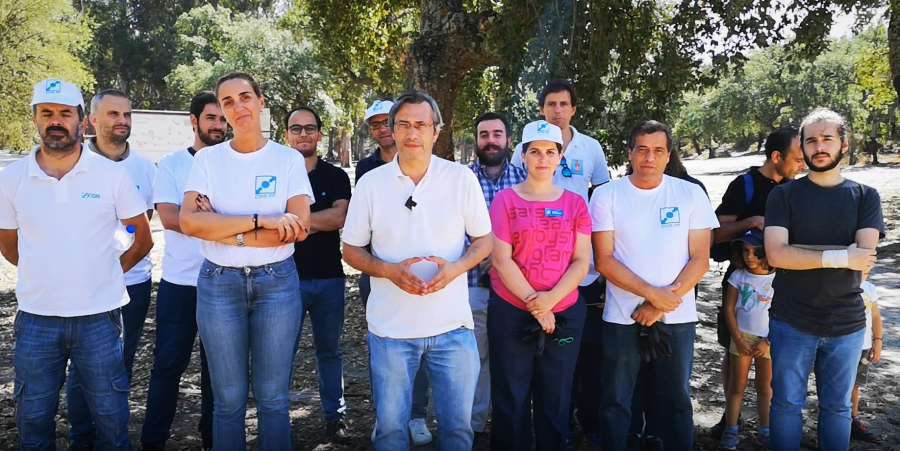 Setúbal - Candidato do CDS-PP Nuno Magalhães Faz acção de voluntariado na Mata da Machada, no Barreiro