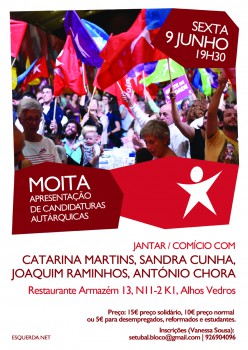 Catarina Martins na Moita Apresentação candidatura Autárquica Bloco de Esquerda