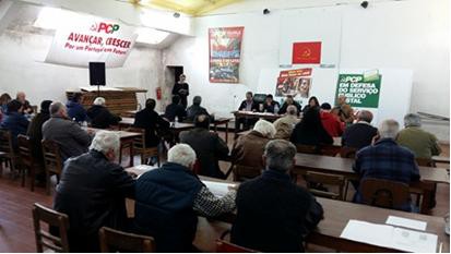 Palmela - Assembleia da Organização da Freguesia do Pinhal Novo do PCP Sob o lema «Reforçar a Acção - Intervir com Confiança».