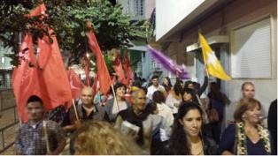 Bloco de Esquerda - Setúbal Joana Mortágua em arruada nas Festas das Vindimas em Palmela