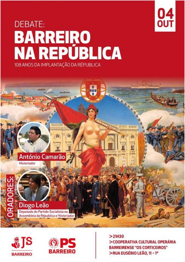 Barreiro - Na Cooperativa Operária Barreirense «Os Corticeiros» Tertúlia dedicada ao tema «Barreiro na República»