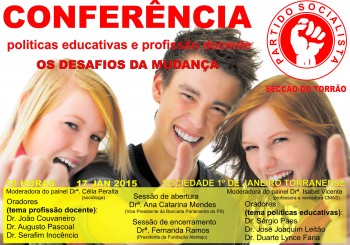 Em Alcácer do Sal - Torrão Conferência Políticas Educativas e Profissão Docente – Os Desafios da Mudança