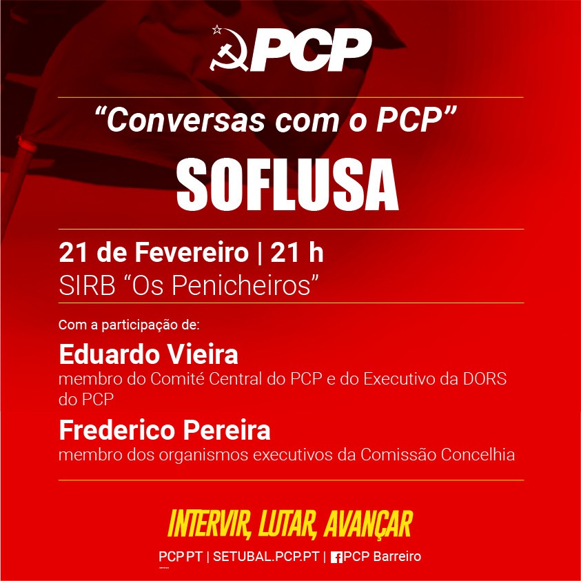 Barreiro - Adiamento de obras de manutenção nas embarcações e nos pontões PCP PROMOVE DEBATE SOBRE AS QUESTÕES DA SOFLUSA