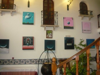 No Restaurante Típico Manuela Borges - Barreiro Exposição de 14 telas do artista plástico Kira
