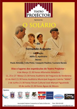 Barreiro - Teatro Projéctor «O Solário» esta noite no Auditório da Verderena