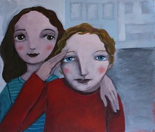 Na Moita – Baixa da Banheira lustração de Evelina Oliveira em exposição no Fórum Cultural
