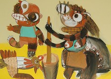 No Barreiro Exposição “Terra Amarela” . Desenho e pintura de Teodorico Teixeira Mendes