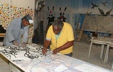 Malangatana no Barreiro Elemento Escultórico Paz e Amizade