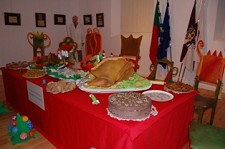 Na sede da Junta de Freguesia de São Julião - SETÚBAL Exposição de Natal de alunos da EB 2,3 de Bocage