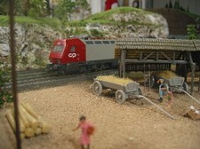 Na Galeria de Arte - Casino Lisboa Maqueta de Modelismo Ferroviário em exibição