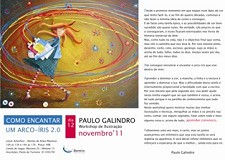 «Como Encantar Um Arco-Íris 2.0» Workshop com Paulo Galindro, 12 Novembro, no Barreiro