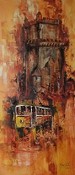 Exposição Jacinta Jerónimo na Galeria Municipal do Barreiro «Monumentos e Elétricos de Lisboa»