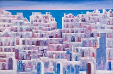 Maria Cavaco Silva visita 5ª Feira exposição de Boavida Amaro na Galeria de Arte do Casino Estoril