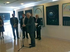 «In Memoriam Manuel Cabanas» do Barreiro para Lisboa Mário Soares marcou presença na inauguração da exposição de KIRA