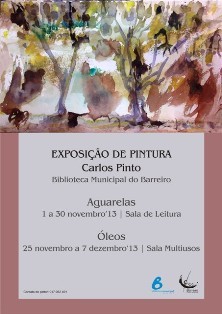Na Biblioteca Municipal do Barreiro Exposições de Pintura de Carlos Pinto