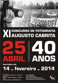 CONCURSO DE FOTOGRAFIA AUGUSTO CABRITA - BARREIRO INSCRIÇÕES ABERTAS
