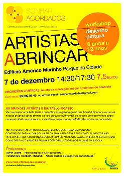 Ateliê Artistas a Brincar no Parque da Cidade - Barreiro «Os Grandes Artistas e Eu! - Pablo Picasso»