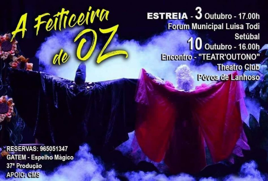 No Fórum Municipal Luís Tody A FEITICEIRA DE OZ - Teatro Musicado pelo GATEM – ESPELHO MÁGICO