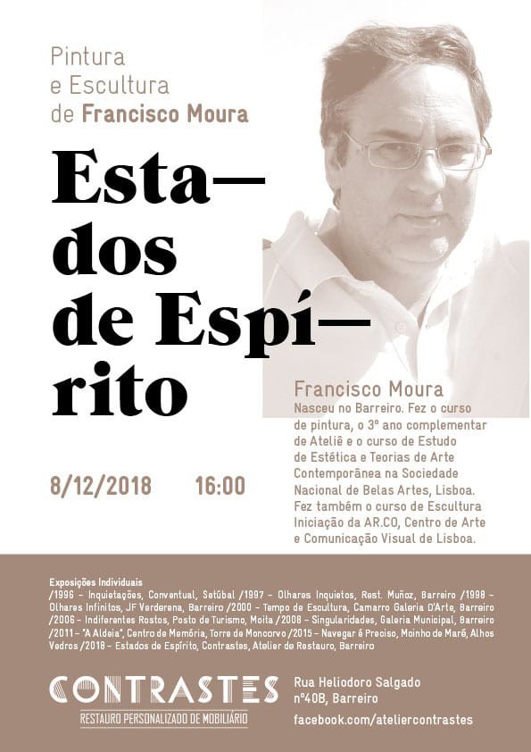 Barreiro - Exposição de Pintura e Escultura Francisco Moura «Estados de Espírito»