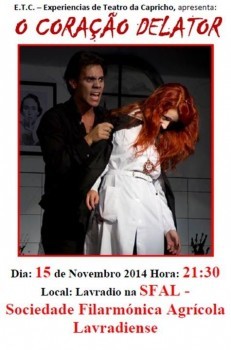 Barreiro - Mostra de Teatro do Lavradio/SFAL Grupo ETC - Experiêrncias de Teatro de Setúbal com a peça «O CORAÇÃO DELATOR»