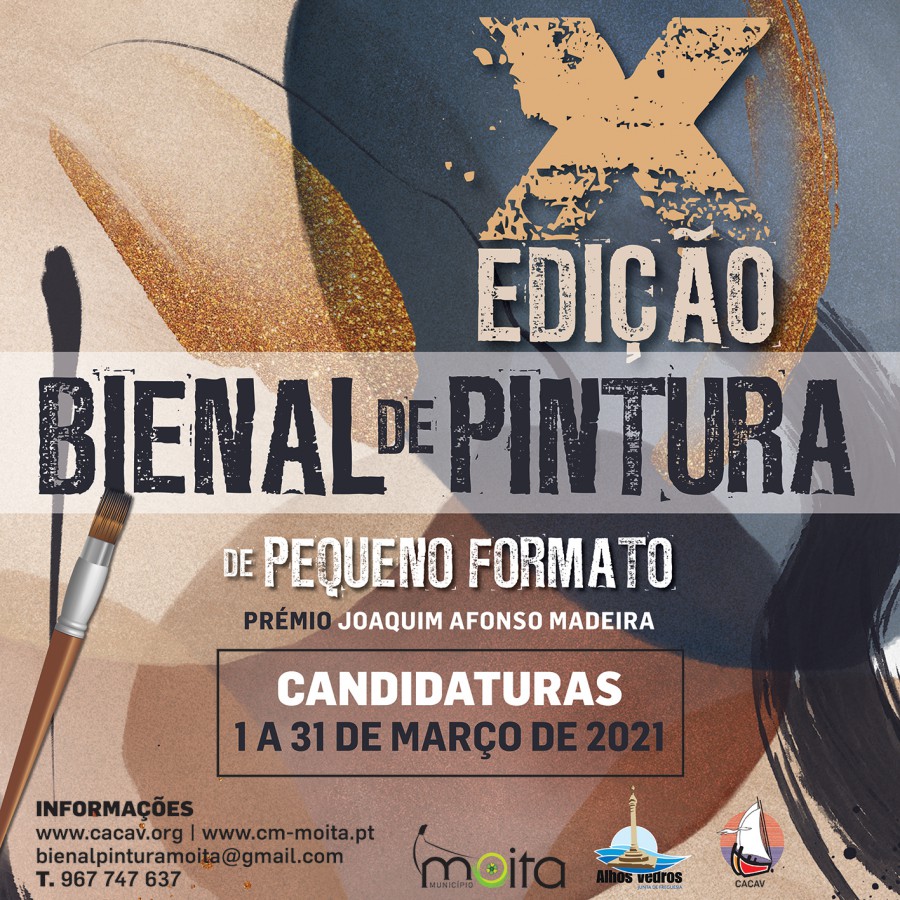 Moita - Decorrem de 1 a 31 de março Inscrições para a X Bienal de Pintura de Pequeno Formato
