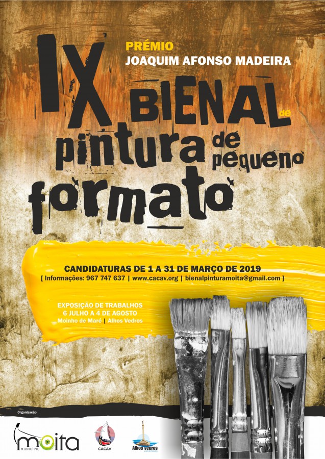 Moita - IX Bienal de Pintura de Pequeno Formato – Prémio Joaquim Afonso Madeira Candidaturas de 1 a 31 de março