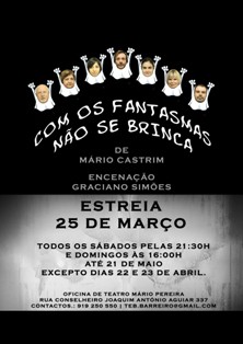 Teatro Ensaio Barreiro «Com os fantasmas não se brinca» de Mário Castrim