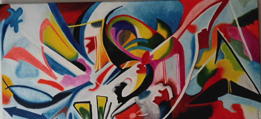 Na Casa da Cultura de Setúbal Exposição « Dança das Cores» de Jorge Casal . Espaço das Artes