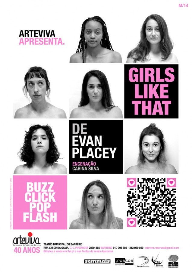 No Teatro Municipal do Barreiro ArteViva - Companhia de Teatro estreia GIRLS LIKE THAT de Evan Placey