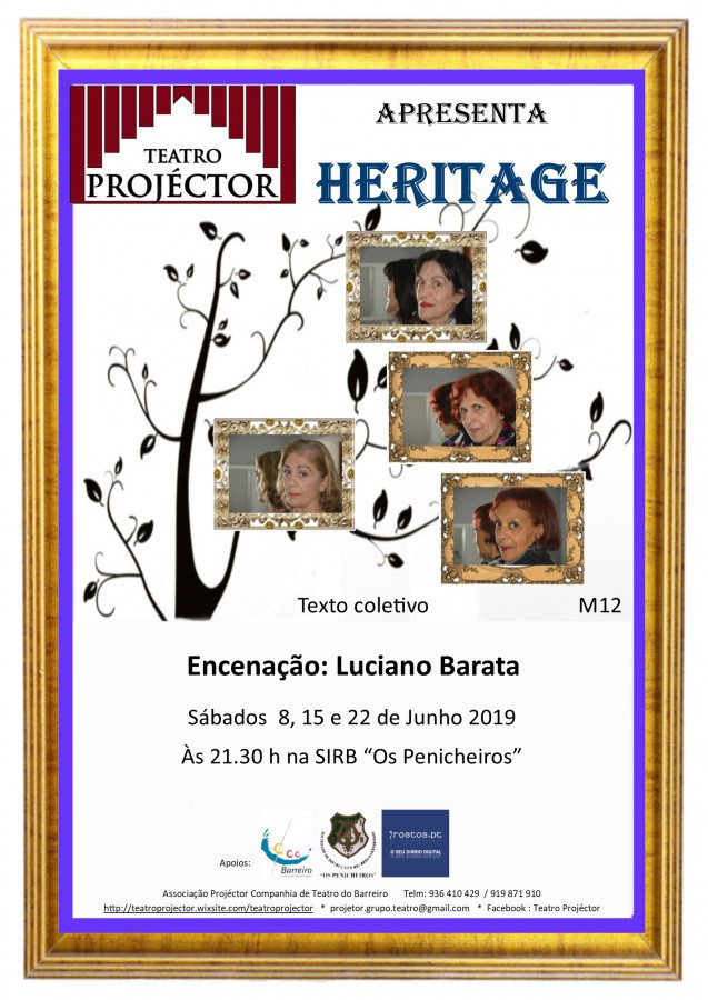 Projéctor Companhia de Teatro do Barreiro Estreia «HERITAGE» com encenação de Luciano Barata