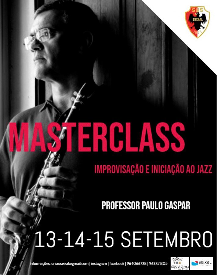 Seixal - Masterclass de Improvisação e Iniciação ao Jazz Inscrições a decorrer
