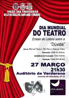 No Auditório da Verdrena - Barreiro Apolinarte Associação Teatral ensaio de leitura sobre a «Dúvida»