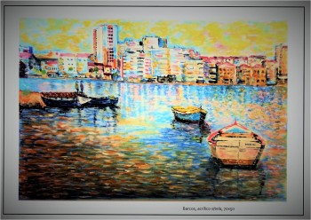 Espaço Expoarte no Hospital do Barreiro «Rio das Cores» do artista plástico Rotiv