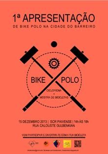 Divulgação de BikePolo no Barreiro Actividade que une o desporto Pólo com a bicicleta