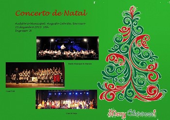Concertos de Natal no Barreiro Banda Municipal do Barreiro, Coral TAB e Coro B-Voice (atuação em conjunto))