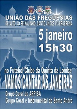 Em Santo André – Barreiro «Vamos Cantar as Janeiras»
