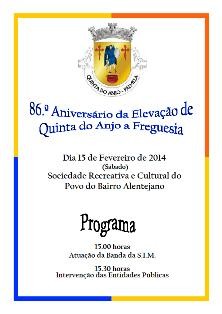 Quinta do Anjo - Palmela Sessão Solene do 86.º Aniversário de Elevação a Freguesia