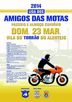 Alcácer do Sal Liga dos Amigos das Motas visita freguesia do Torrão dia 23 de março