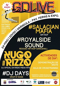 No Parque de Feiras e Exposições de Grândola 4ª Edição do GDLIVE